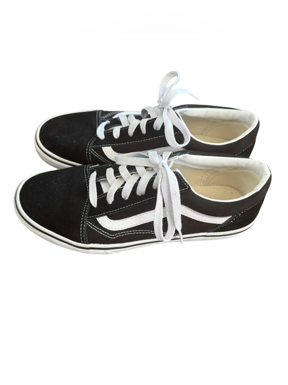 Vans Kids Black and White Old Skool Sneakers Worn Once e - Picture 2 of 6